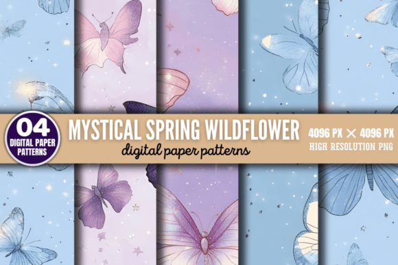 Download Mystical Spring Wildflower Pattern 6 - Mystical spring Collection