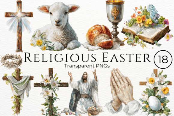 Download Religious Easter Watercolor Clipart - Watercolor clipart Collection
