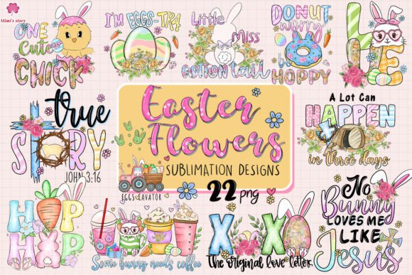 Download Floral Easter Sublimation Bundle - Premium Bundle