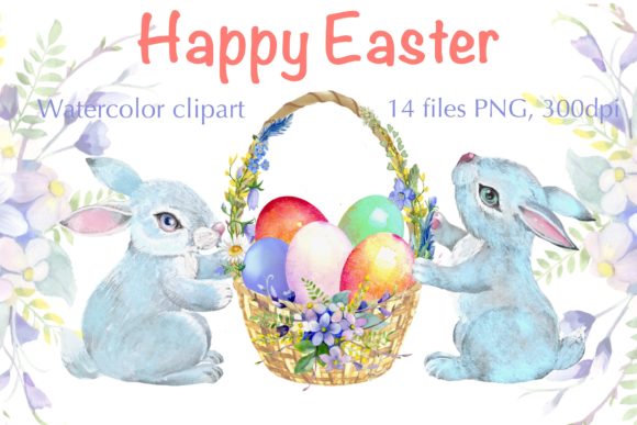 Download Easter Watercolor Clipart,easter Bunny - Watercolor clipart Collection