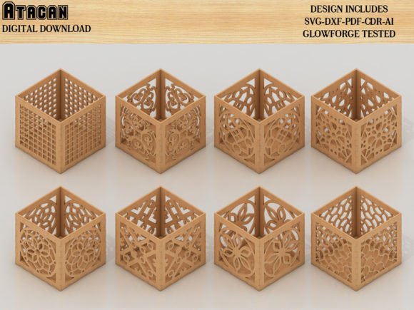 Download Pencil Storage Box Glowforge Templates - Glowforge Collection