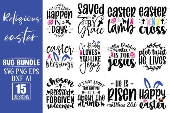 Download Religious Easter SVG Design Bundle - Svg design Collection