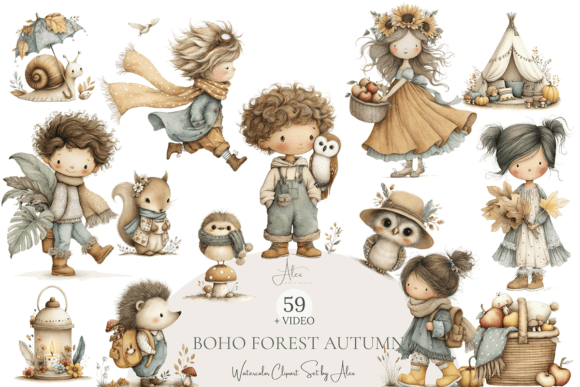 Download 59 Autumn Boho Clipart - Premium Resources